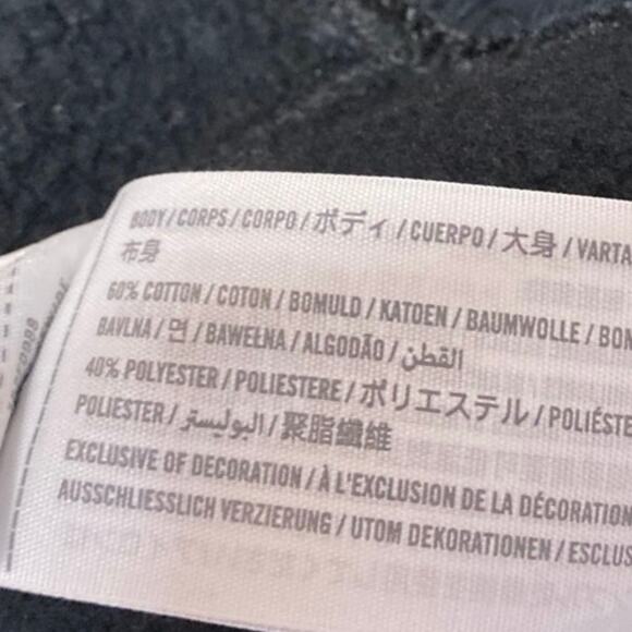 Abercrombie & Fitch Women's Black 1/4 Zip Short Sleeve Polo Shirt Top Size XL - Picture 4 of 4